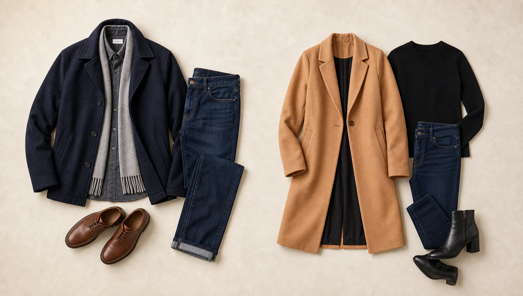 Outfit ideas for playful stroll through fallen city leaves engagement photos