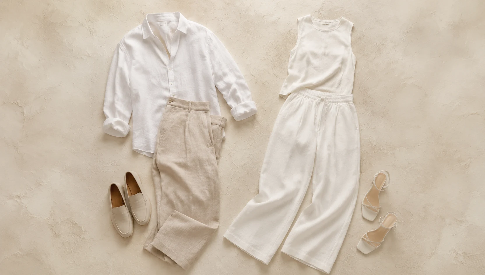 Outfit ideas for footprints along the shore in soft morning sun engagement photos