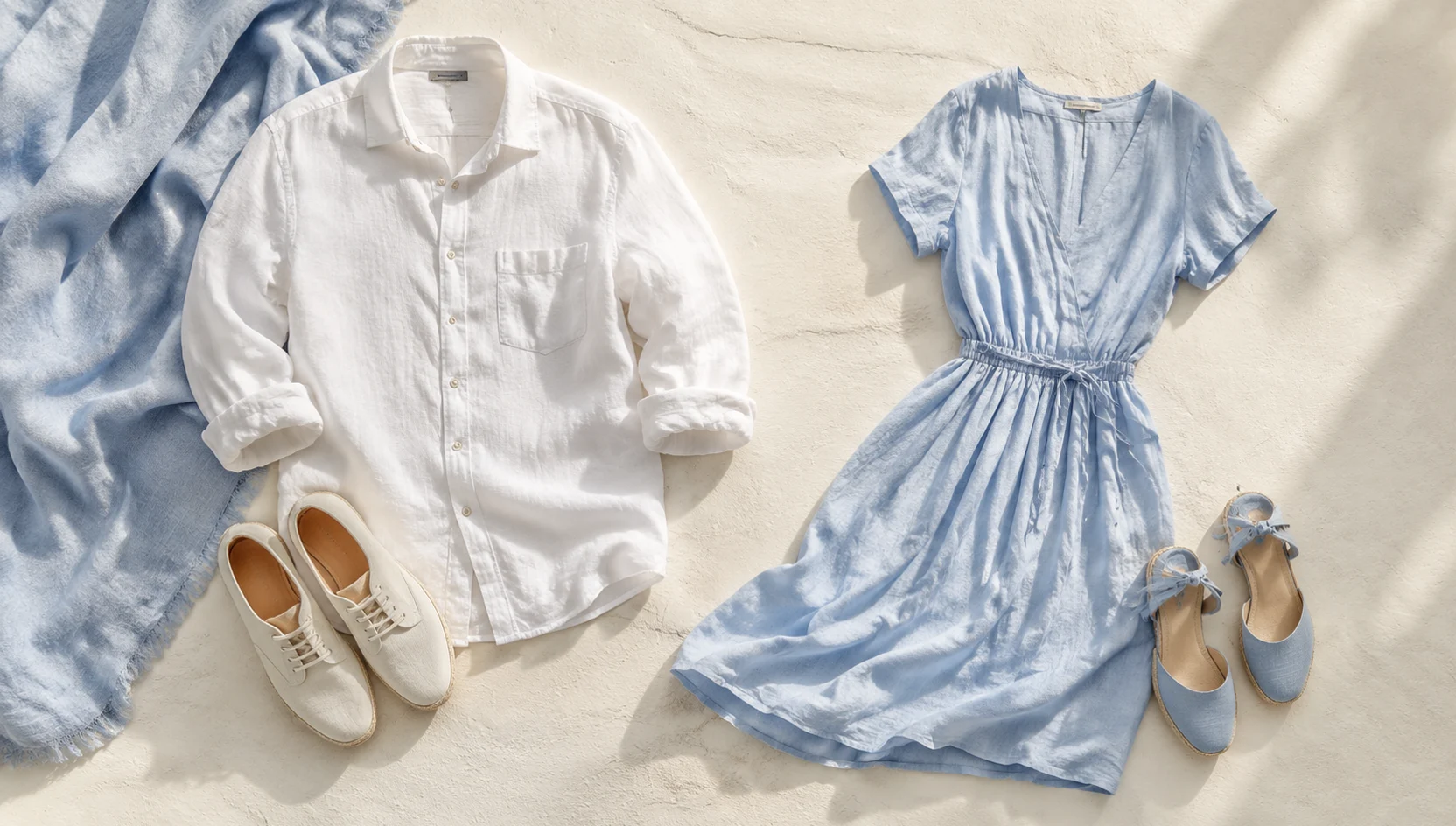 Outfit ideas for whispered secret in the bright midday meadow engagement photos