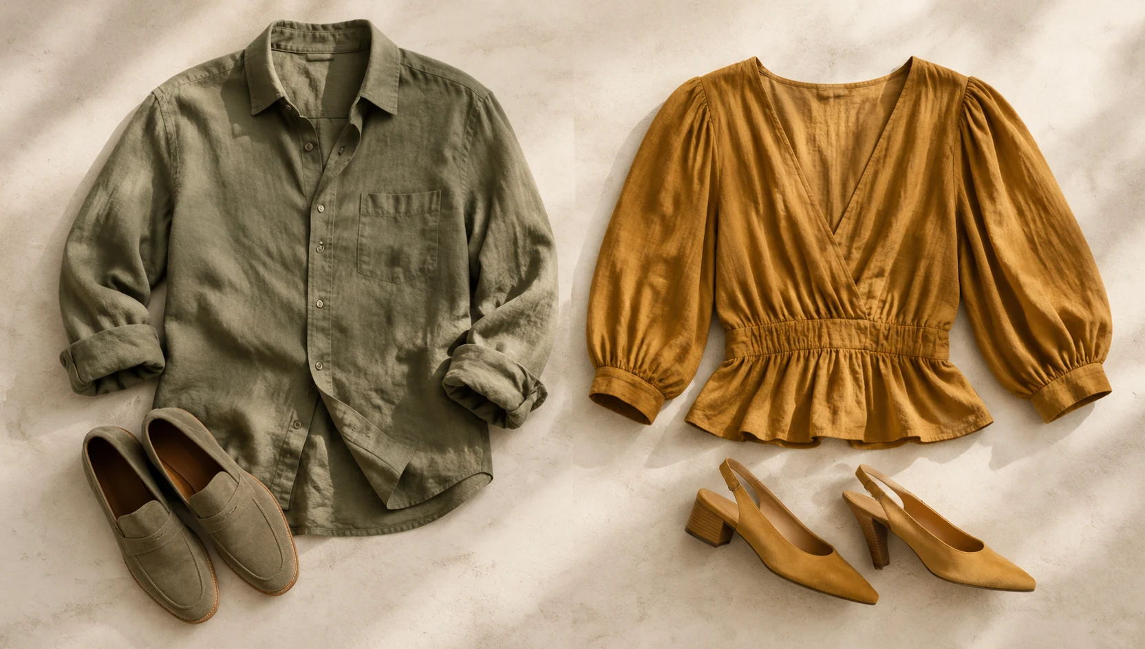 Outfit ideas for whisper in the ear amid pine needle trail engagement photos