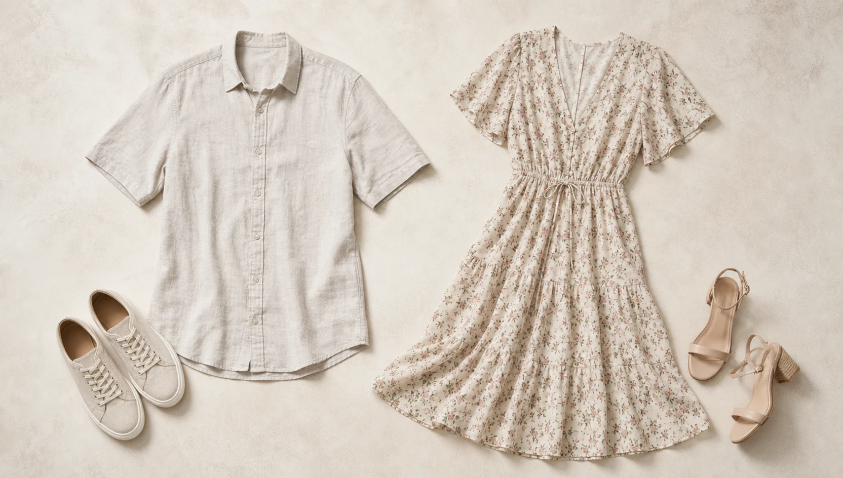 Outfit ideas for fog-enveloped whisper by the water’s edge engagement photos